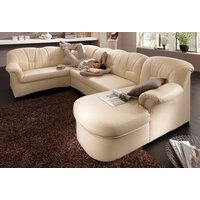 DOMO collection Wohnlandschaft "Papenburg, zeitlose Rückensteppung, elegante Formensprache, U-Form", in großer Farbvielfalt, wahlweise mit Bettfunktion von Domo Collection