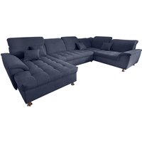 Wohnlandschaft Franzi wahlweise mit Kopfteilverstellung Bettfunktion, Bettkasten von Domo Collection