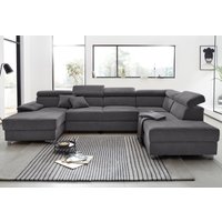 DOMO collection Wohnlandschaft "Mira, inklusive Kopfteilverstellung für mehr Wohlfühlkomfort, U-Form" wahlweise mit Bettfunktion und Bettkasten, elegant und modern DOMO collection Wohnlandschaft "Mira, inklusive Kopfteilverstellung für mehr Wohlfühlkomfort, U-Form" wahlweise mit Bettfunktion und Bettkasten, elegant und modern von Domo Collection