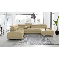 DOMO collection Wohnlandschaft "Mira, inklusive Kopfteilverstellung für mehr Wohlfühlkomfort, U-Form", wahlweise mit Bettfunktion und Bettkasten, elegant und modern DOMO collection Wohnlandschaft "Mira, inklusive Kopfteilverstellung für mehr Wohlfühlkomfort, U-Form", wahlweise mit Bettfunktion und Bettkasten, elegant und modern von Domo Collection