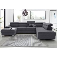 DOMO collection Wohnlandschaft "Mira, inklusive Kopfteilverstellung für mehr Wohlfühlkomfort, U-Form", wahlweise mit Bettfunktion und Bettkasten, elegant und modern DOMO collection Wohnlandschaft "Mira, inklusive Kopfteilverstellung für mehr Wohlfühlkomfort, U-Form", wahlweise mit Bettfunktion und Bettkasten, elegant und modern von Domo Collection