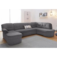 DOMO collection Wohnlandschaft "Sarafina, zeitlos und komfortabel, optional mit Federkern, U-Form", wahlweise mit Bettfunktion von Domo Collection