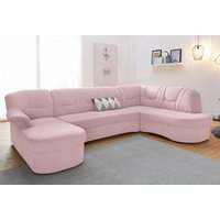 DOMO collection Wohnlandschaft "Sarafina, zeitlos und komfortabel, optional mit Federkern, U-Form", wahlweise mit Bettfunktion von Domo Collection