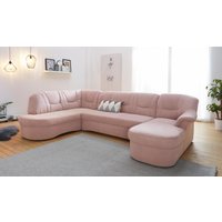 DOMO collection Wohnlandschaft "Sarafina, zeitlos und komfortabel, optional mit Federkern, U-Form", wahlweise mit Bettfunktion von Domo Collection