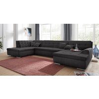 DOMO collection Wohnlandschaft "Aversa U-Form" wahlweise mit Bettfunktion, frei im Raum stellbar von Domo Collection