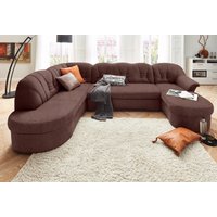 DOMO collection Wohnlandschaft "Elva U-Form", wahlweise mit Bettfunktion und Federkern von Domo Collection
