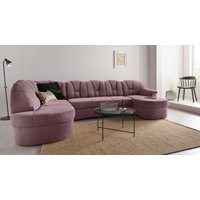 DOMO collection Wohnlandschaft "Papenburg U-Form", in großer Farbvielfalt, wahlweise Bettfunktion, frei im Raum stellbar von Domo Collection
