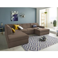DOMO collection Wohnlandschaft "Topper, elegant und zeitlos, komfortabel, U-Form", wahlweise mit Bettfunktion von Domo Collection