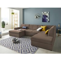 DOMO collection Wohnlandschaft "Topper, elegant und zeitlos, komfortabel, U-Form", wahlweise mit Bettfunktion von Domo Collection
