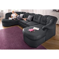 DOMO collection Wohnlandschaft "Flores auch in Leder-Bezug, B/T/H: 293/180/86 cm, U-Form", (3 St.), wahlweise mit Bettfunktion, wahlweise mit Federkern von Domo Collection