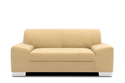 DOMO. Collection Sofa Alisson, 2er Couch, 2-Sitzer, 2er Garnitur, 164x83x75 cm, Polstergarnitur in beige von DOMO. collection