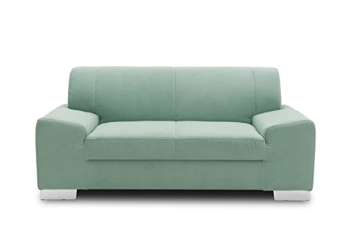 DOMO. Collection Sofa Alisson, 2er Couch, 2-Sitzer, 2er Garnitur, 164x83x75 cm, Polstergarnitur in grün von DOMO. collection