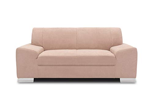 DOMO. collection Sofa Alisson, 2er Couch, 2-Sitzer, 2er Garnitur, Polstergarnitur 164 x 83 x 75 cm (BxTxH), in rosa von DOMO. collection