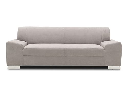 DOMO. collection Sofa Alisson, 3er Couch, 3-Sitzer, 3er Garnitur, Polstergarnitur 199 x 83 x 75 cm (BxTxH), in hellgrau DOMO. collection Sofa Alisson, 3er Couch, 3-Sitzer, 3er Garnitur, Polstergarnitur 199 x 83 x 75 cm (BxTxH), in hellgrau von DOMO. collection