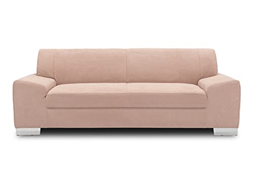 DOMO. Collection Sofa Alisson, 3er Couch, 3-Sitzer, 3er Garnitur, 199x83x75 cm, Polstergarnitur in rosa von DOMO. collection