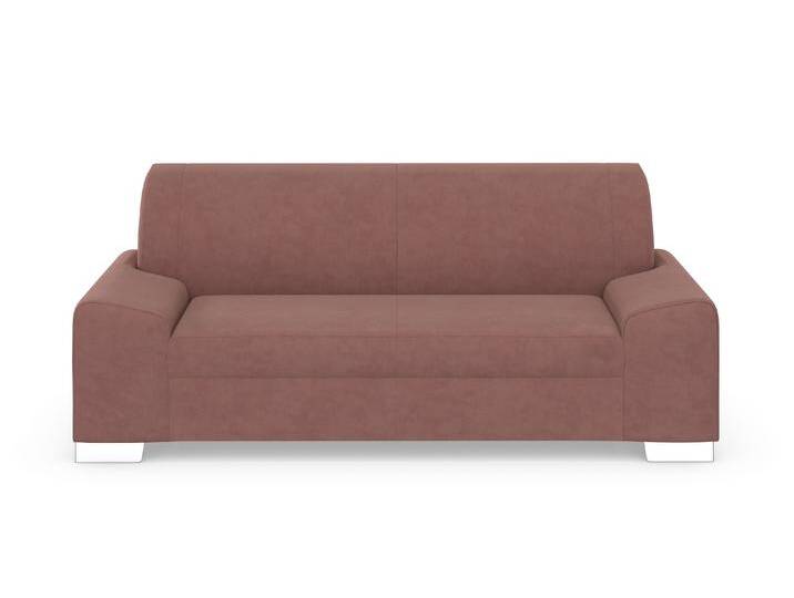 2,5-Sitzer DOMO COLLECTION Anzio kubisches Design, flache Armlehnen, Breite 214cm , lila (malve), B:214cm H:85cm T:93cm, Sofas, Wahlweise mit Federkern von Domo-collection