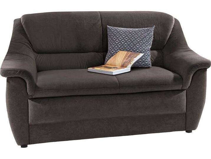 2-Sitzer DOMO COLLECTION Lale formschönes und komfortables Sofa, zeitlos und elegant , grau (anthrazit), B:148cm H:88cm T:93cm, Struktur (100% Polyester), Microfaser PRIMABELLE (100% Polyester), Struktur grob (85% Polyester, 15% Polyacryl), Sofas, optimal für kleinere Räume von Domo-collection