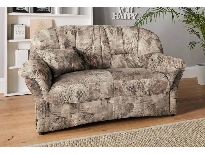 3-Sitzer DOMO COLLECTION Bahia, bequem und komfortabel, zeitloses & elegantes Sofa , braun, B:200cm H:91cm T:92cm, Luxus-Microfaser (100% Polyester), mit Muster;Struktur (100% Polyester), Sofas, Microfaser, natur von Domo-collection