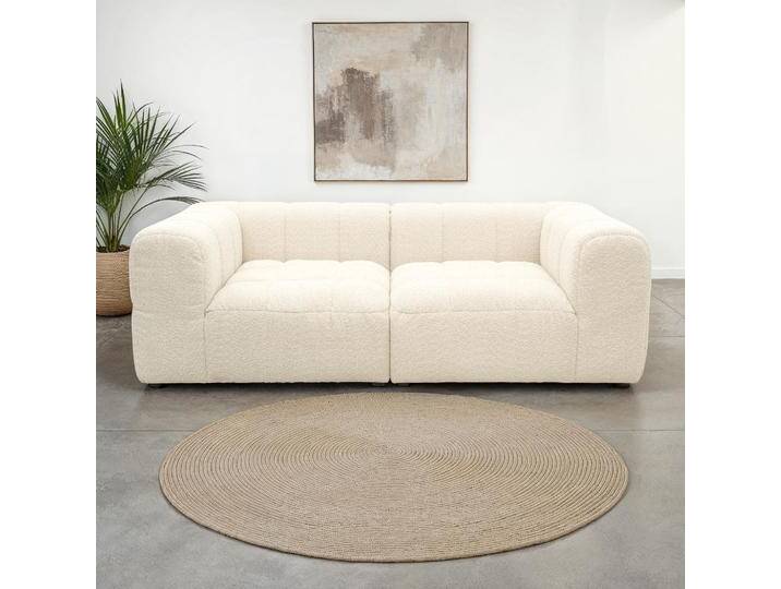 Big-Sofa DOMO COLLECTION 800019 Megasofa in 2 Breiten, Kassettensteppung, modern, Federkern , beige (creme), B:250cm H:72cm T:113cm, 100% Polyester, Sofas, Bigsofa mit Taschenfederkern und Kassettensteppung von Domo-collection