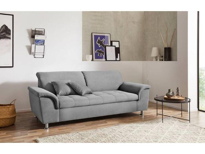 DOMO collection 2,5-Sitzer Franzi, zeitlos und elegant, moderne Sitzheftung, inklusive Zierkissen, grau, ohne Kopfteilverstellung, hellgrau DOMO collection 2,5-Sitzer Franzi, zeitlos und elegant, moderne Sitzheftung, inklusive Zierkissen, grau, ohne Kopfteilverstellung, hellgrau von Domo-collection