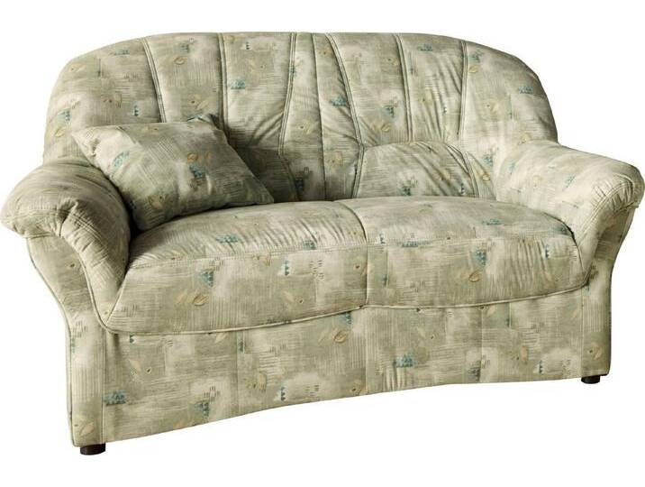 DOMO collection 2-Sitzer Bahia Couch, B/T: 153/92 cm, belastbar bis 140kg/ Sitz, mit Federkern, Microfaser MELROSE®, mocca, grün, grün von Domo-collection