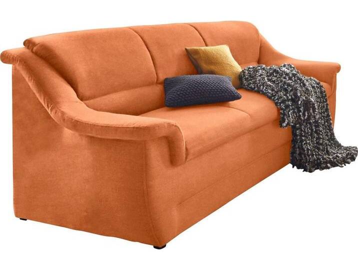 DOMO collection 3-Sitzer Lale formschönes und komfortables Sofa, zeitlos und elegant, optimal für kleinere Räume, braun, terrakotta von Domo-collection