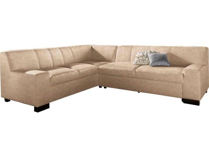 DOMO collection Ecksofa Norma, moderne Armlehnen, zeitlos und elegant, L-Form, beige, ohne Bettfunktion, natur von Domo-collection
