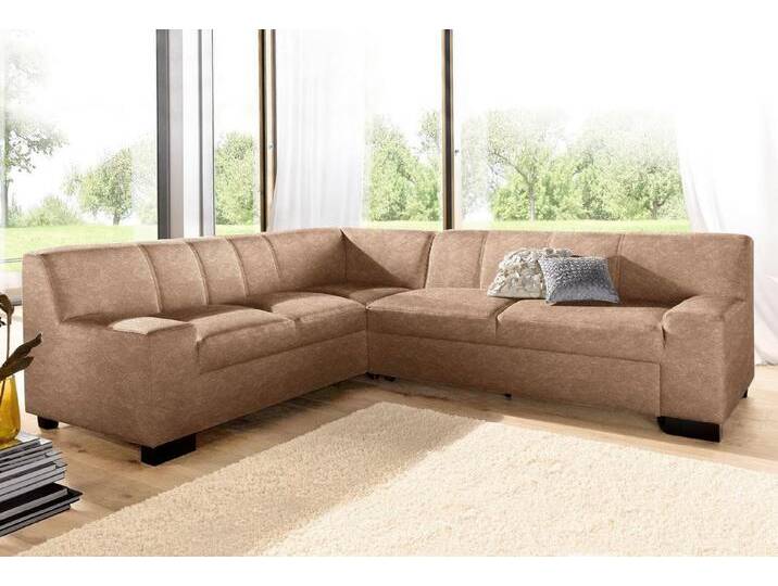 DOMO collection Ecksofa Norma, moderne Armlehnen, zeitlos und elegant, L-Form, braun, mit Bettfunktion, café DOMO collection Ecksofa Norma, moderne Armlehnen, zeitlos und elegant, L-Form, braun, mit Bettfunktion, café von Domo-collection