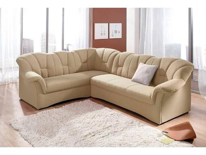 DOMO collection Ecksofa Papenburg B/T/H: 242/190/84 cm L-Form, Langer Schenkel links oder rechts, beige, ohne Bettfunktion, natur DOMO collection Ecksofa Papenburg B/T/H: 242/190/84 cm L-Form, Langer Schenkel links oder rechts, beige, ohne Bettfunktion, natur von Domo-collection