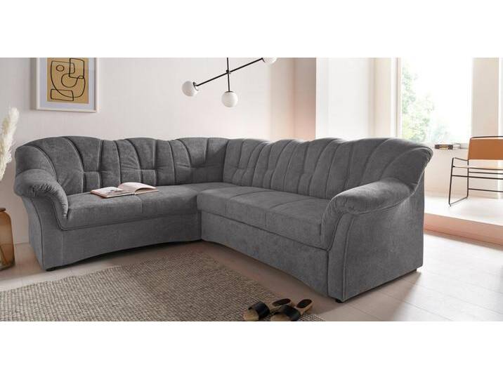 DOMO collection Ecksofa Papenburg B/T/H: 242/190/84 cm L-Form, Langer Schenkel links oder rechts, grau, ohne Bettfunktion, grau von Domo-collection