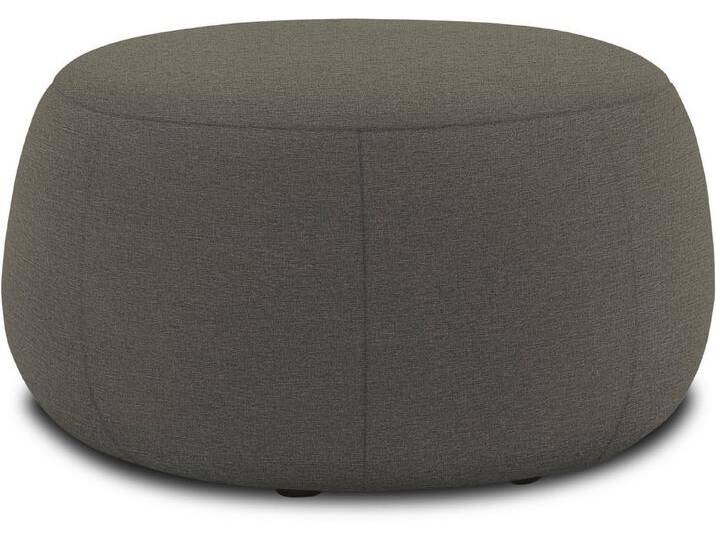 DOMO collection Hocker 800012, Hocker rund gepolstert, silberfarben, silber von Domo-collection