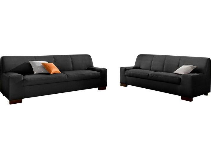 DOMO collection Polstergarnitur Norma Top, (Set), bestehend aus einem 2-Sitzer und einem 3-Sitzer, schwarz, schwarz von Domo-collection