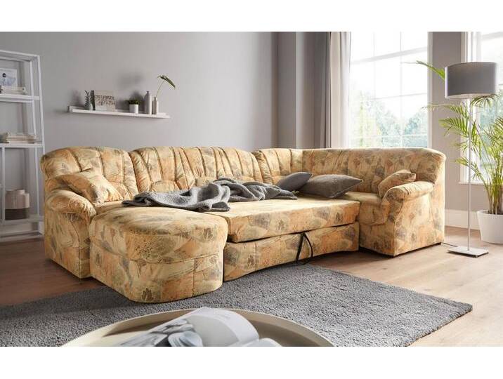 DOMO collection Wohnlandschaft Bahia mit viel Platz, zeitloses Design, U-Form, beige, mit Bettfunktion, beige DOMO collection Wohnlandschaft Bahia mit viel Platz, zeitloses Design, U-Form, beige, mit Bettfunktion, beige von Domo-collection