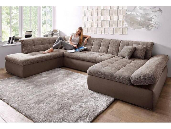 DOMO collection Wohnlandschaft Moric U-Form auch in Cord, im XXL-Format, beige braun, mit Armlehnenverstellung-mit Bettfunktion DOMO collection Wohnlandschaft Moric U-Form auch in Cord, im XXL-Format, beige braun, mit Armlehnenverstellung-mit Bettfunktion von Domo-collection