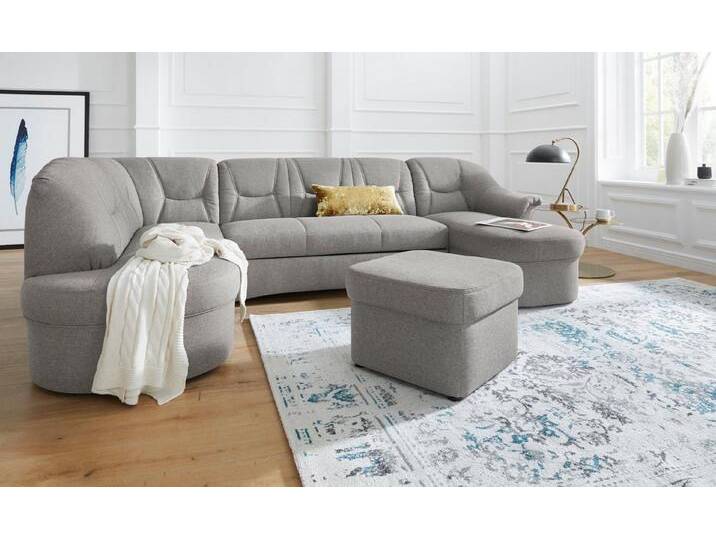 DOMO collection Wohnlandschaft Sarafina, zeitlos und komfortabel, U-Form, grau, mit Federkern-ohne Bettfunktion, steelgrau DOMO collection Wohnlandschaft Sarafina, zeitlos und komfortabel, U-Form, grau, mit Federkern-ohne Bettfunktion, steelgrau von Domo-collection