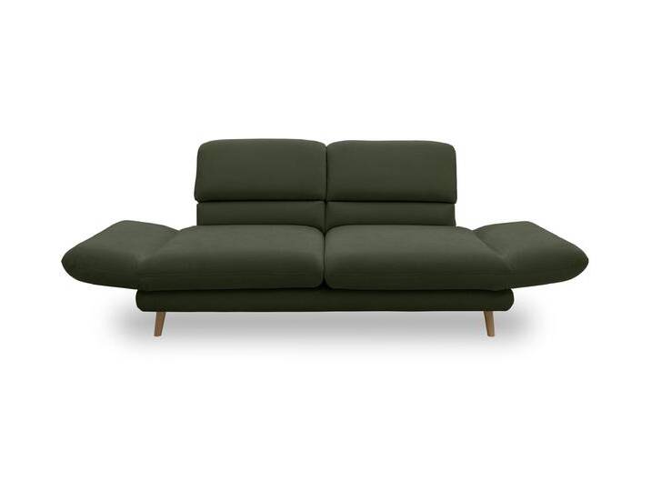 Domo collection 2-Sitzer-Sofa »Malaga« - 180x98x92cm - braun - Polyester / Polyamid / Holz von Domo-collection