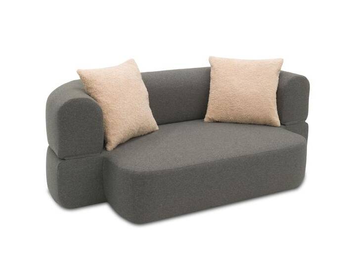 Domo collection Schlafsofa »Göteborg« - 208x115x78cm - dunkelgrau - Polyester / Holz / Vlies von Domo-collection