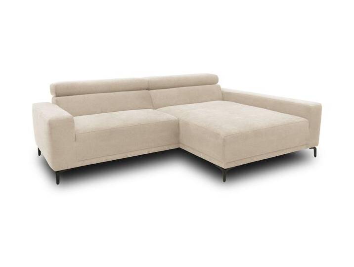 Domo collection Sofa - 248x172x90cm - schwarz - Polyester / Nylon / Holz von Domo-collection