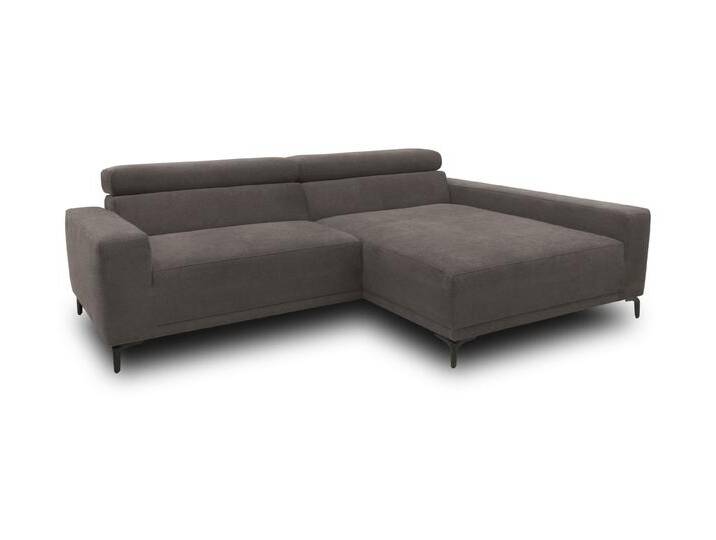 Domo collection Sofa - 248x172x90cm - schwarz - Polyester / Nylon / Holz von Domo-collection