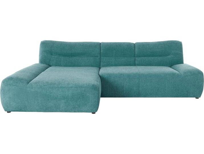 Ecksofa DOMO COLLECTION Cesena moderne Polsterecke mit flachen Armlehnen, L-Form , blau (petrol), B:288cm H:81cm T:175cm, Sofas, fester Sitzkomfort, frei im Raum stellbar von Domo-collection