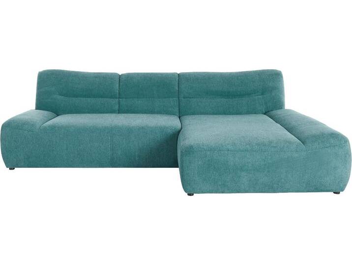 Ecksofa DOMO COLLECTION Cesena moderne Polsterecke mit flachen Armlehnen, L-Form , blau (petrol), B:288cm H:81cm T:175cm, Sofas, fester Sitzkomfort, frei im Raum stellbar von Domo-collection