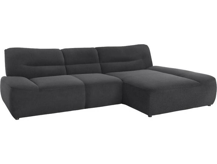 Ecksofa DOMO COLLECTION Cesena moderne Polsterecke mit flachen Armlehnen, L-Form , grau (anthrazit), B:288cm H:81cm T:175cm, Sofas, fester Sitzkomfort, frei im Raum stellbar von Domo-collection