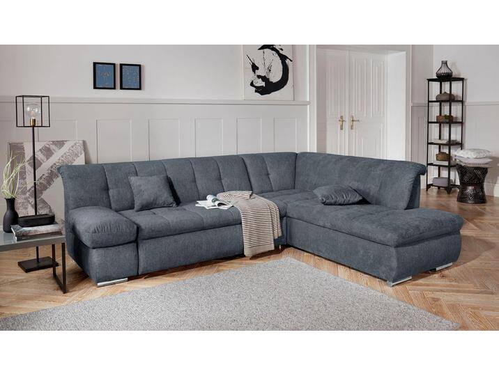 Ecksofa DOMO COLLECTION Mona L-Form , grau, B:271cm H:80cm T:213cm, Struktur fein 100% Polyester;Chenilleoptik 100% Polyester, Sofas, wahlweise mit Bett- und Armlehnfunktion Ecksofa DOMO COLLECTION Mona L-Form , grau, B:271cm H:80cm T:213cm, Struktur fein 100% Polyester;Chenilleoptik 100% Polyester, Sofas, wahlweise mit Bett- und Armlehnfunktion von Domo-collection