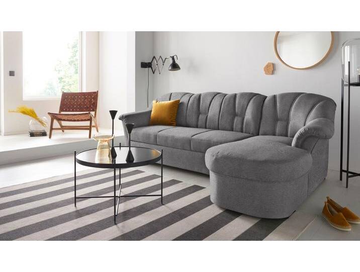 Ecksofa DOMO COLLECTION Papenburg, zeitlose Rückensteppung, elegante Formensprache, L-Form , grau, B:235cm H:84cm T:140cm, Kunstleder SOFTLUX, Luxus-Microfaser (100% Polyester), Struktur ( 90% Polyester, 10% Polyacryl), Microfaser PRIMABELLE (100% Polyester), Sofas, in großer Farbvielfalt, wahlweise mit Bettfunktion, OTTOs Choice von Domo-collection