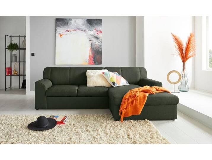 Ecksofa DOMO COLLECTION Topper, elegant und zeitlos, kompaktes Stellmaß 245/155cm, L-Form , grün, B:245cm H:78cm T:155cm, Sofas, mit Recamiere, wahlweise mit Schlaffunktion Ecksofa DOMO COLLECTION Topper, elegant und zeitlos, kompaktes Stellmaß 245/155cm, L-Form , grün, B:245cm H:78cm T:155cm, Sofas, mit Recamiere, wahlweise mit Schlaffunktion von Domo-collection