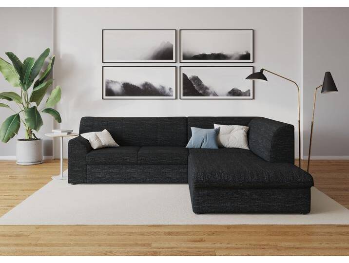 Ecksofa DOMO COLLECTION Topper zeitlos elegant, kompakte Stellmaße, OTTOs Choice, L-Form , grau (anthrazit, gr), B:237cm H:78cm T:200cm, Sofas, mit Ottomane, wahlweise mit Schlaffunktion von Domo-collection