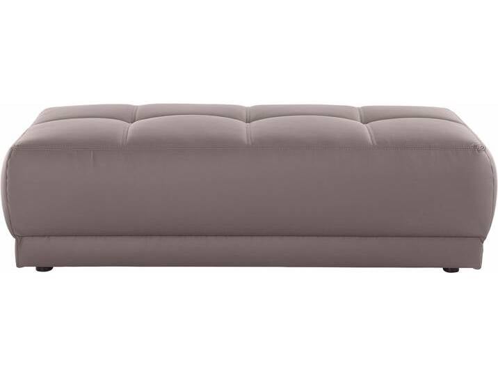 Hocker DOMO COLLECTION Ava , braun (schlamm), B:150cm H:44cm T:67cm, Struktur (100% Polyester);Microfaser PRIMABELLE (100% Polyester);Kunstleder SOFTLUX;Struktur fein (100% Polyester), Hocker, Polsterhocker von Domo-collection