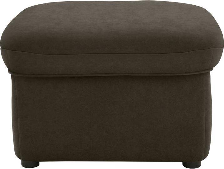 Hocker DOMO COLLECTION Faenza , grau (grau, braun), B:60cm H:41cm T:60cm, 100% Polyester, Hocker, Polsterhocker, DOMO collection Hocker, in großer Farbvielfalt von Domo-collection