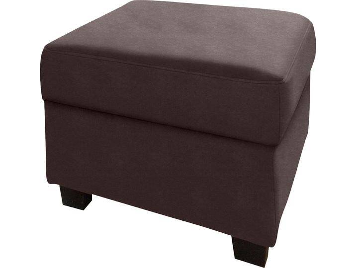 Hocker DOMO COLLECTION Norma , braun (mokka), B:70cm H:42cm T:55cm, Mosel Struktur (100% Polyester), Kunstleder SOFTLUX, Microfaser-PRIMABELLE (100% Polyester), NaturLEDER in Sitz und Rücken. Korpus in passendem Kunstleder SOFTLUX bezogen, Struktur (90% Polyester, 10% Polyacryl), Hocker, Polsterhocker von Domo-collection