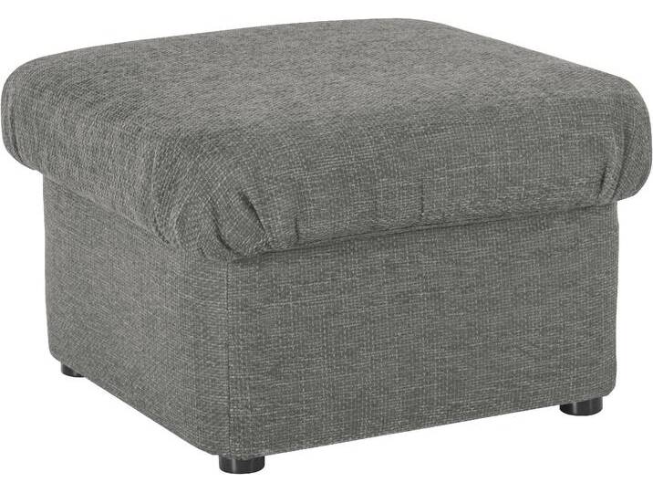 Hocker DOMO COLLECTION Pegnitz , grau, B:60cm H:39cm T:60cm, 100% Polyester, Hocker, Polsterhocker von Domo-collection